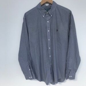 Ralph Lauren Shirts Size 17 Mens Button Down Collar Shirt‎ Long Sleeves